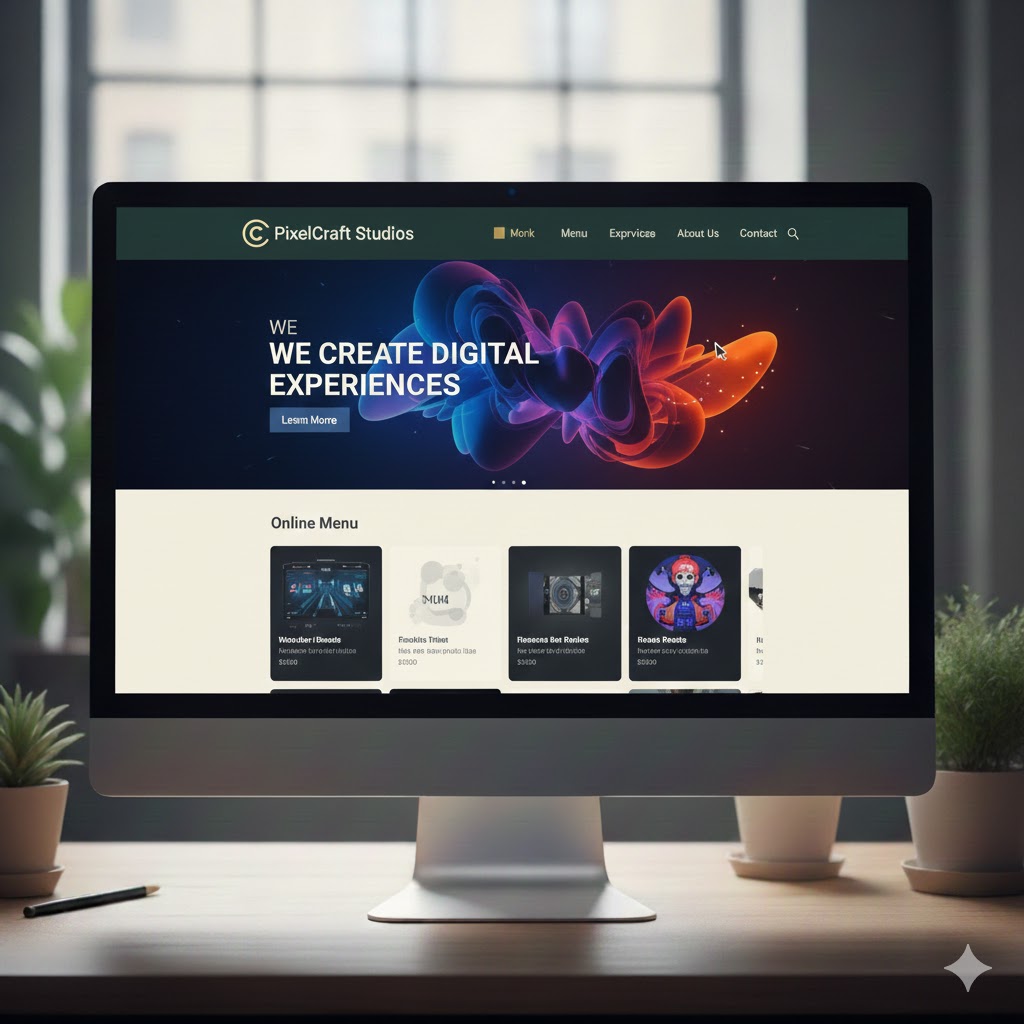 Portfolio website for creative agency